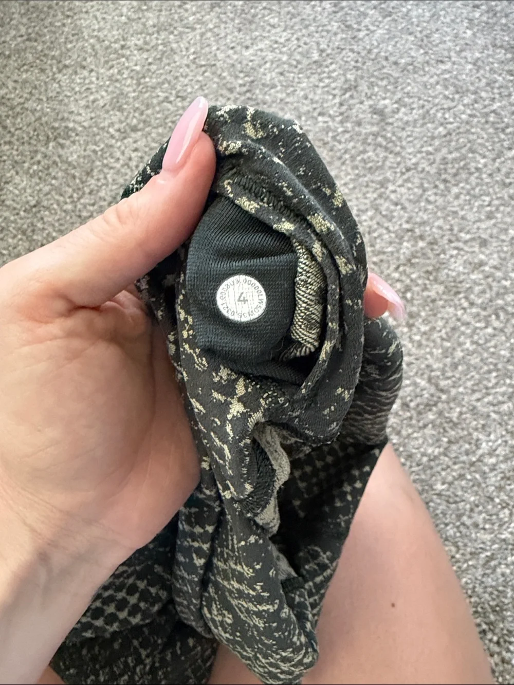 lululemon athletica 25” Wunder Under Green python Patterned Leggings